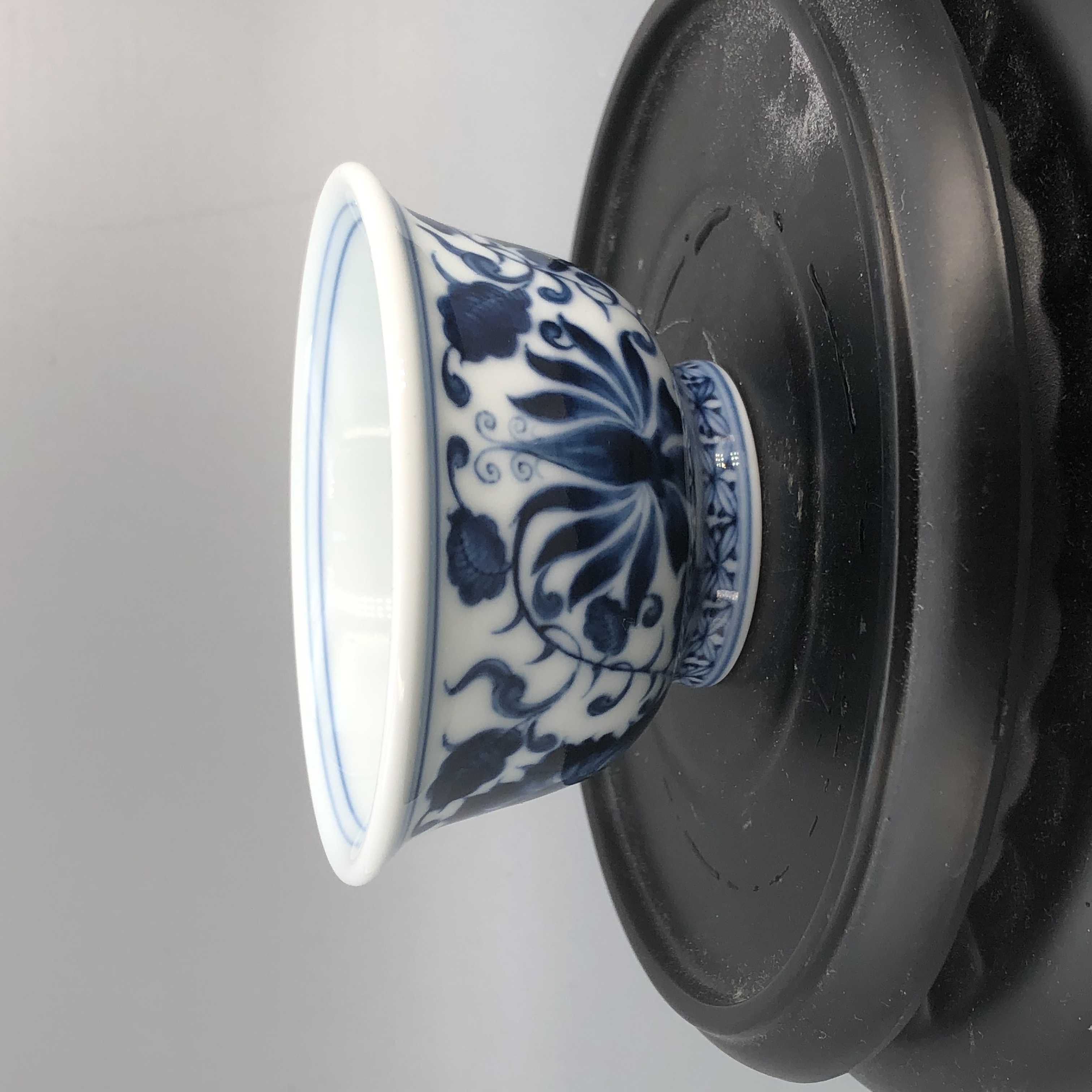 【景德】四季花卉缠枝莲压手杯（首）陶瓷 yh0685