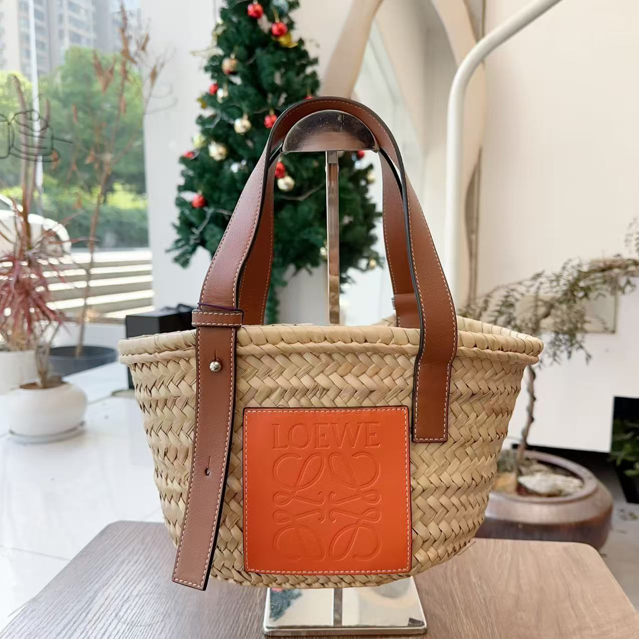 99新 LOEWE/罗意威 罗意威拉菲草编织包【嘻哈专属】