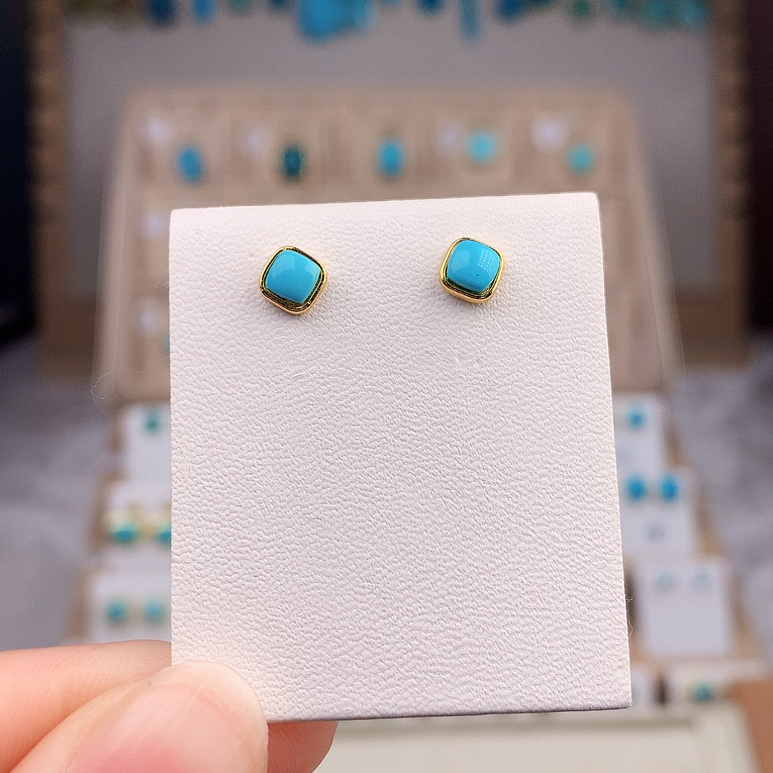 绿松石珠宝奇石银S925镶嵌