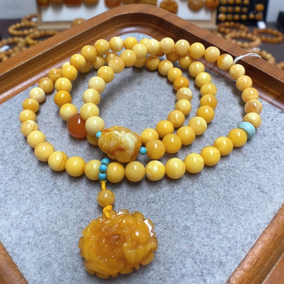 蜜蜡手串未镶嵌蜜蜡