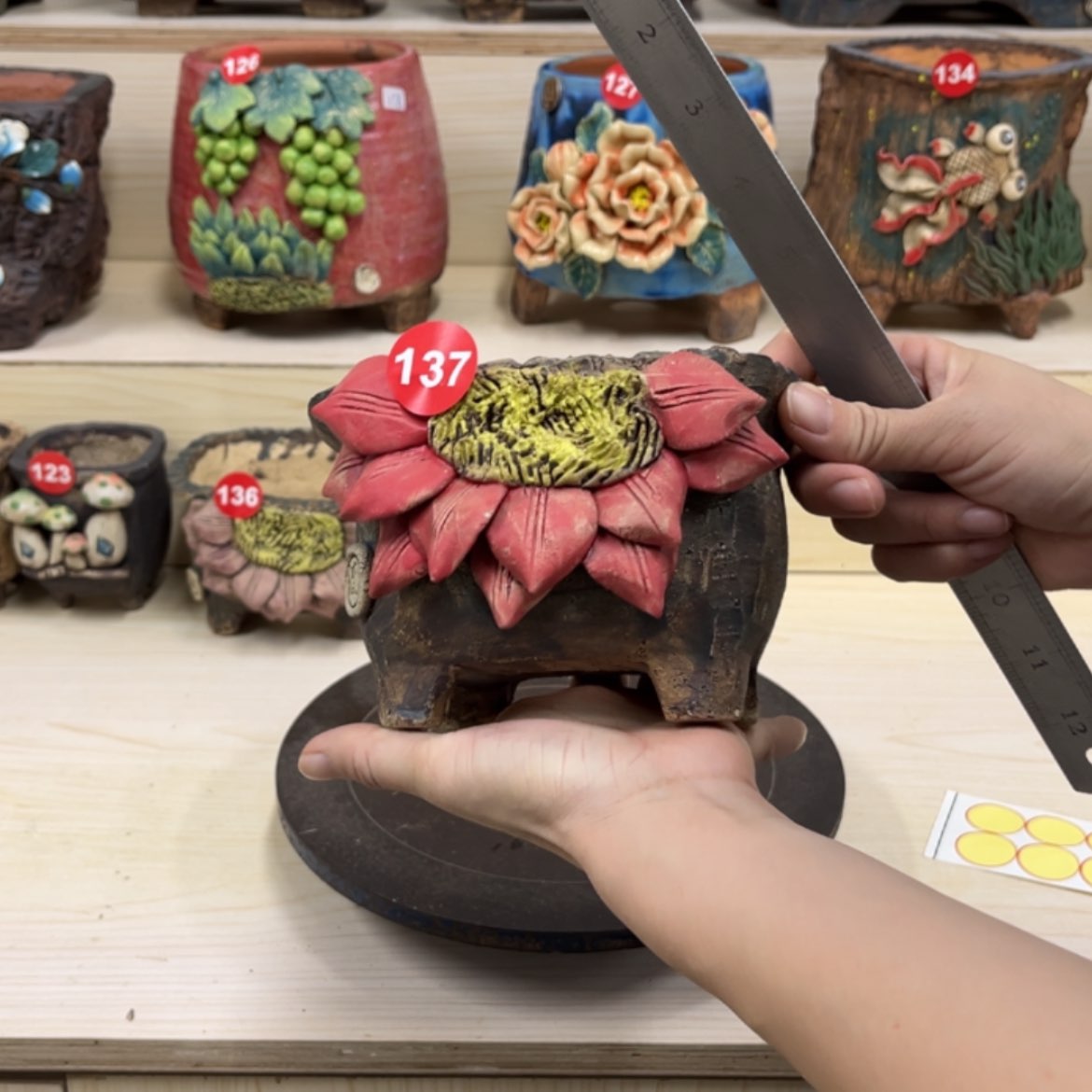 【闪购商品】紫砂花盆137号内口13.5×11外高10