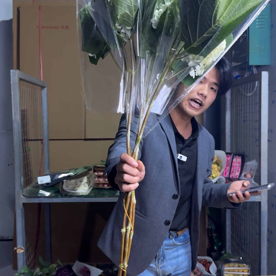 绣球3支。           