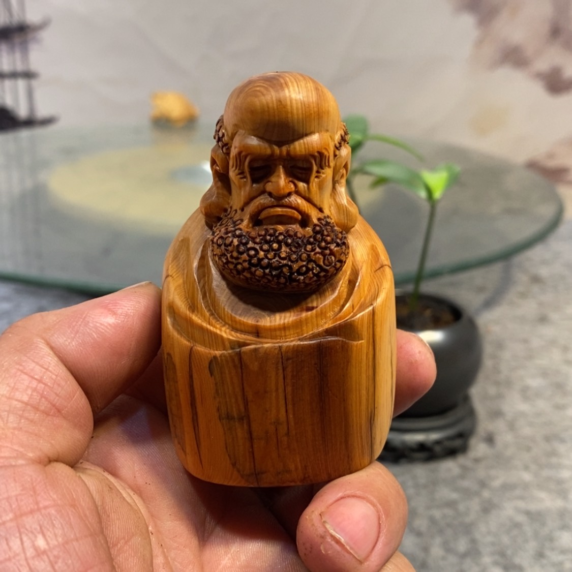 【闪购商品】柏木（崖柏）根雕木雕佛像工艺品摆件家居手把件