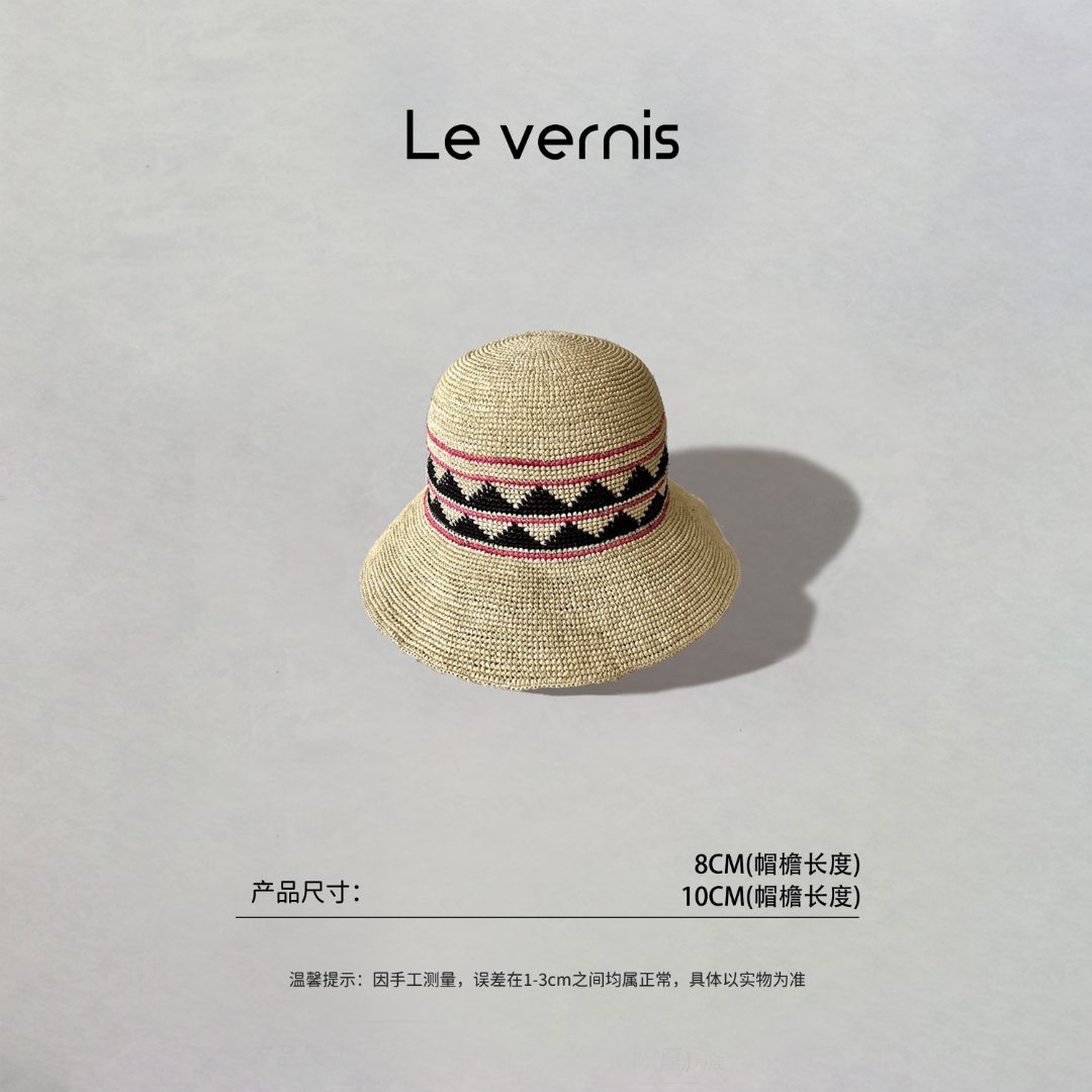 【工厂直销】夏季海边度假 拉菲草遮阳帽