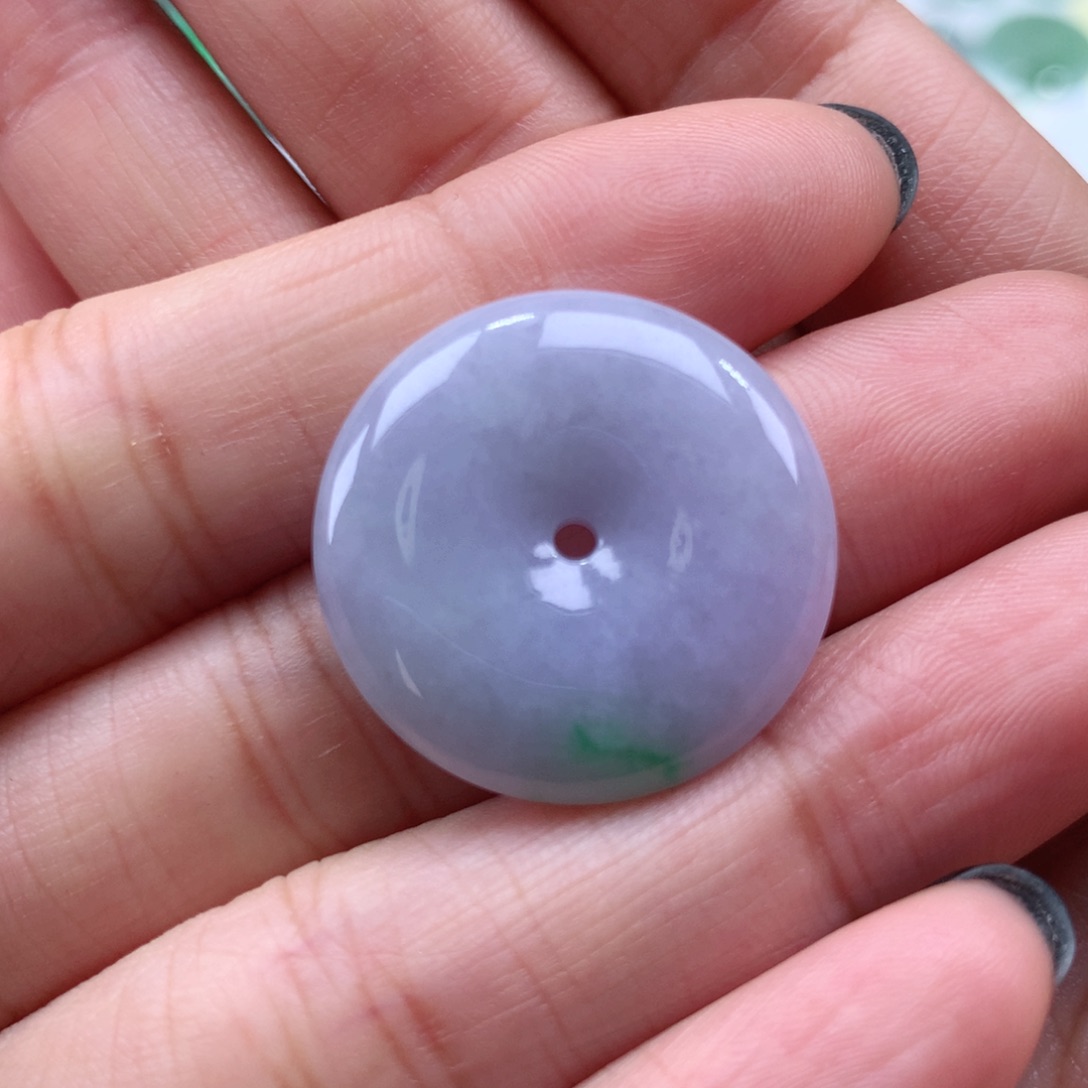 翡翠吊坠(不含链)未镶嵌平安扣