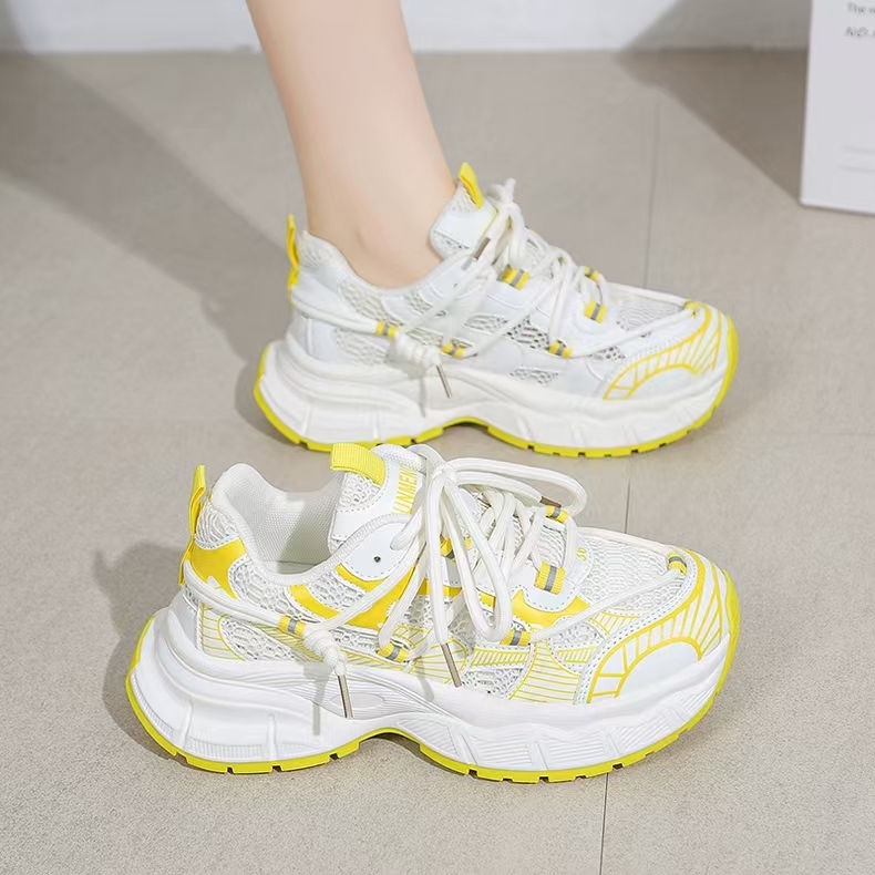 【新疆包邮】25年新款厚底夏季透网时尚百搭慢跑老爹鞋C1-12