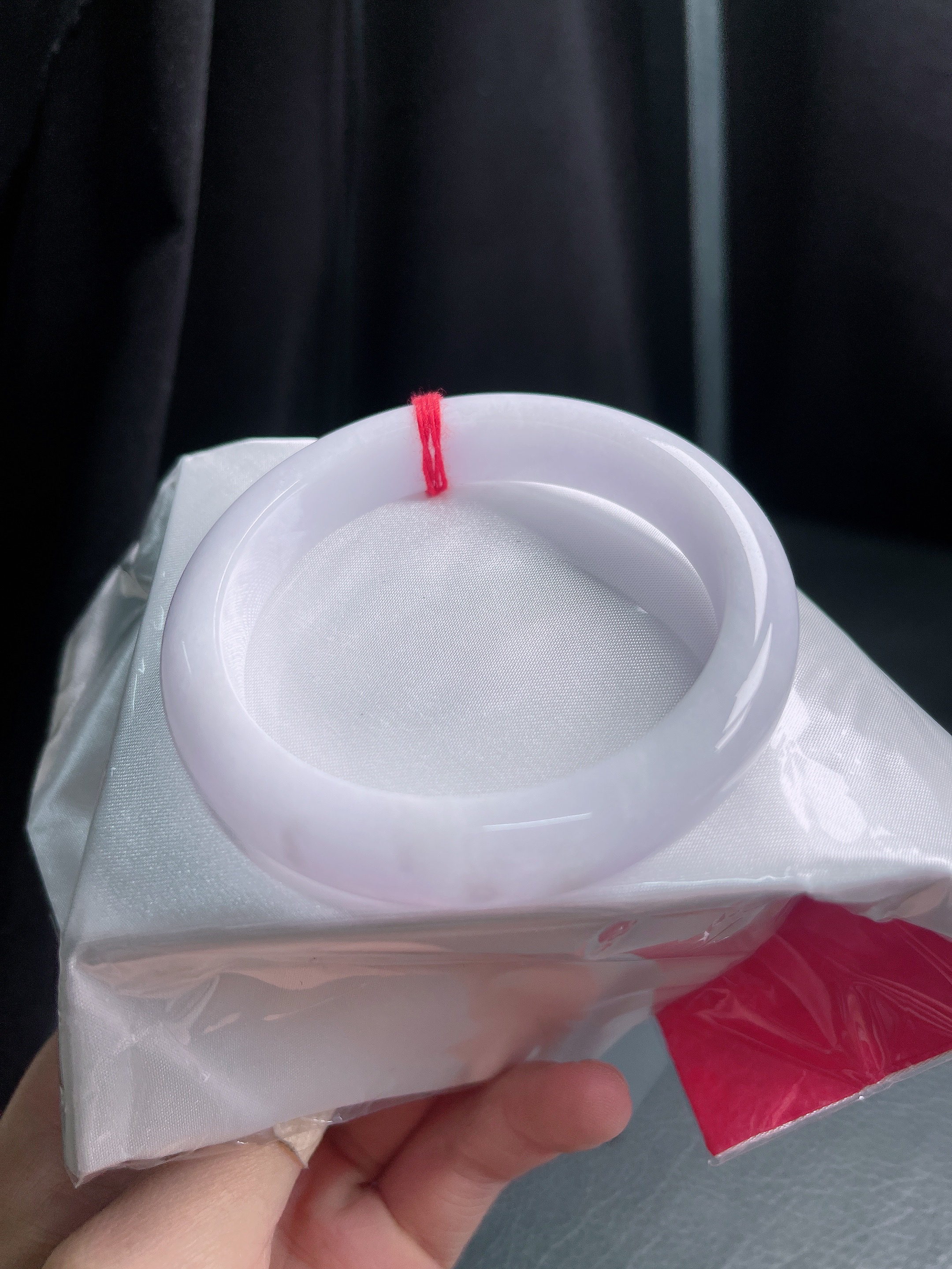 57圈口淡紫罗兰宽边手镯801