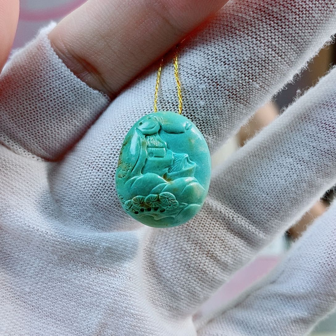 未镶嵌绿松石珠宝奇石