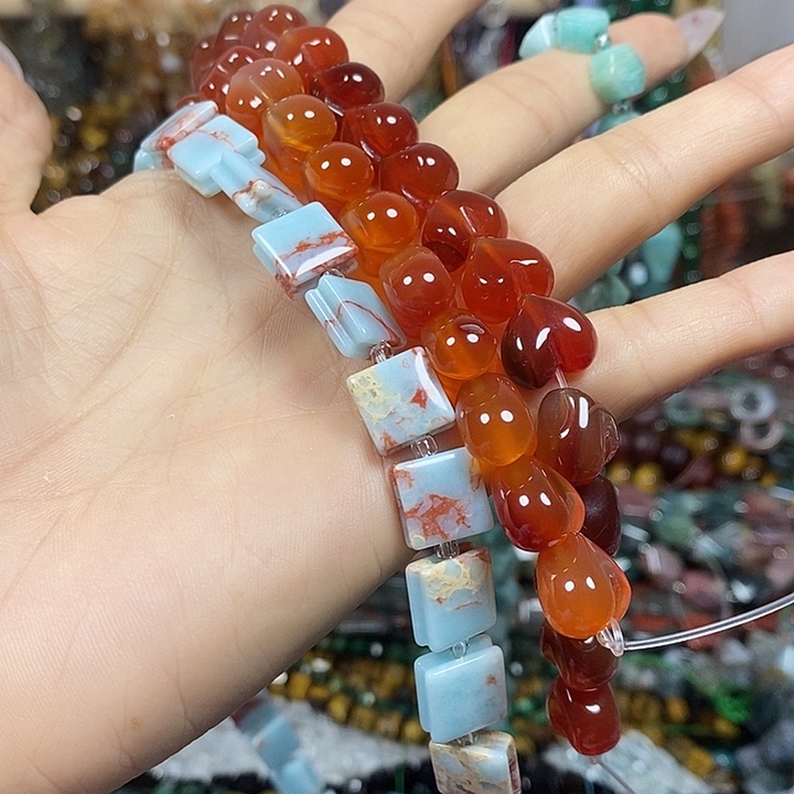 一***雨玛瑙/玉髓未镶嵌珠宝半成品