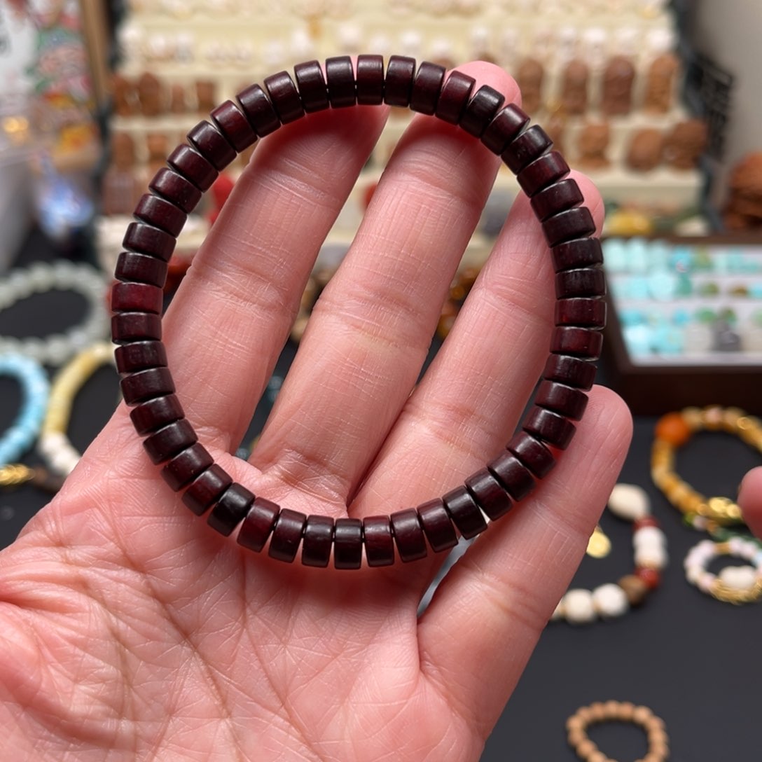 檀香紫檀（小叶紫檀）手串/手链单圈手串