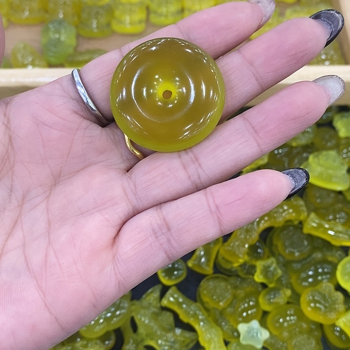 蛇纹石玉合金颈饰