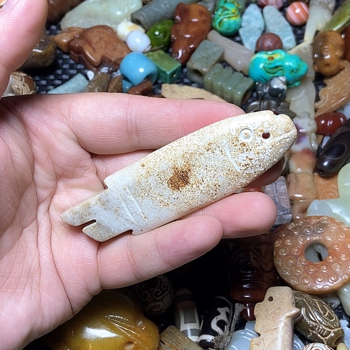 和田玉未镶嵌颈饰125