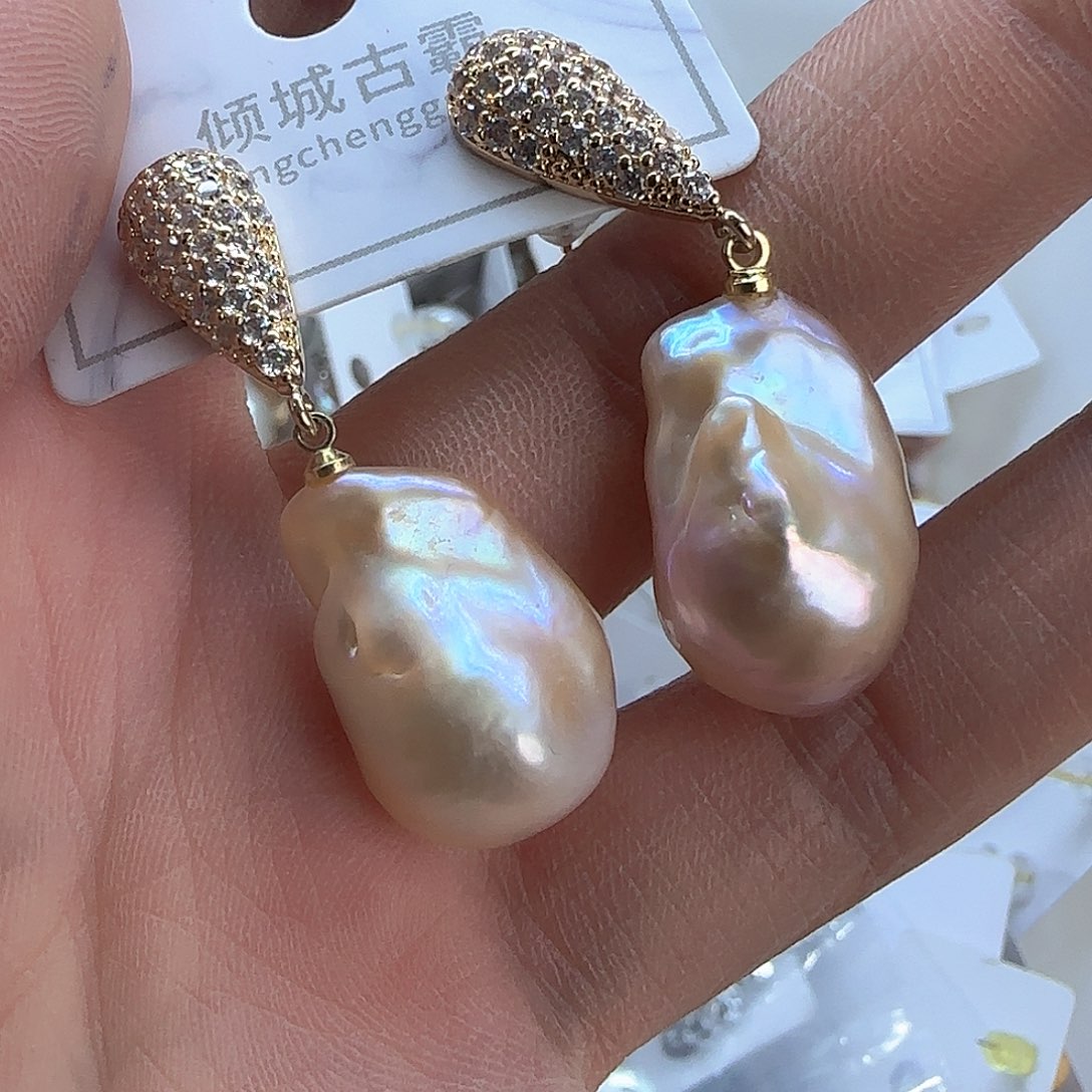 银S925镶嵌项链定制470 淡水珍珠