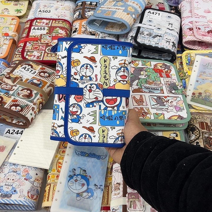 布艺活页本蓝胖子一个三环