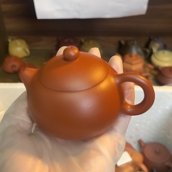 茶壶紫砂宜兴紫砂壶朱泥120