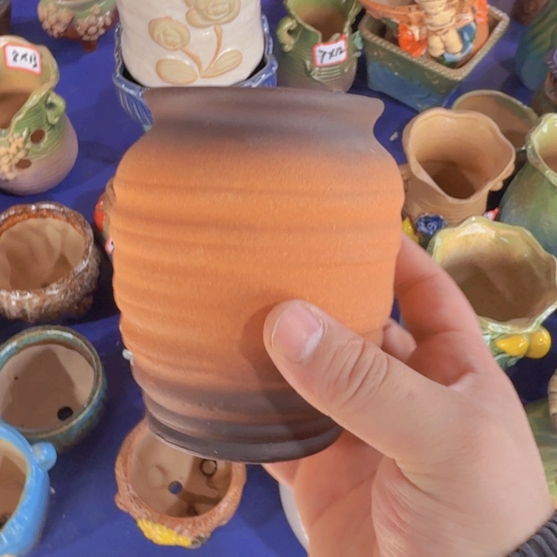 紫砂花盆高温粗陶盆