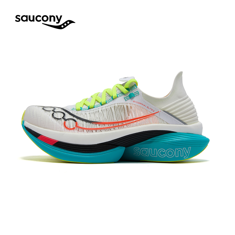 【破三利器】Saucony索康尼ELITE 2啡翼2马拉松碳板竞速专业跑步鞋