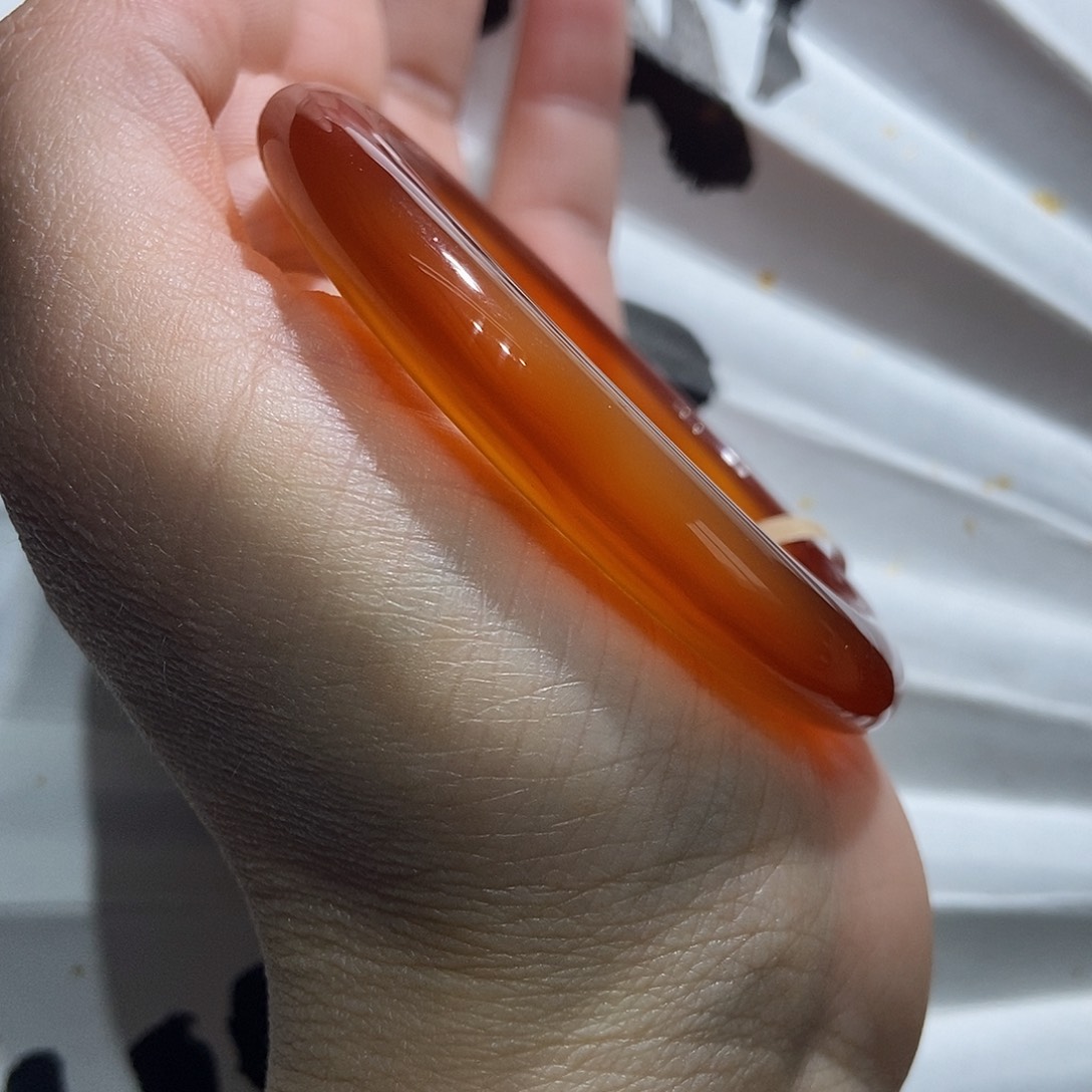 玛瑙/玉髓手镯未镶嵌兜*米