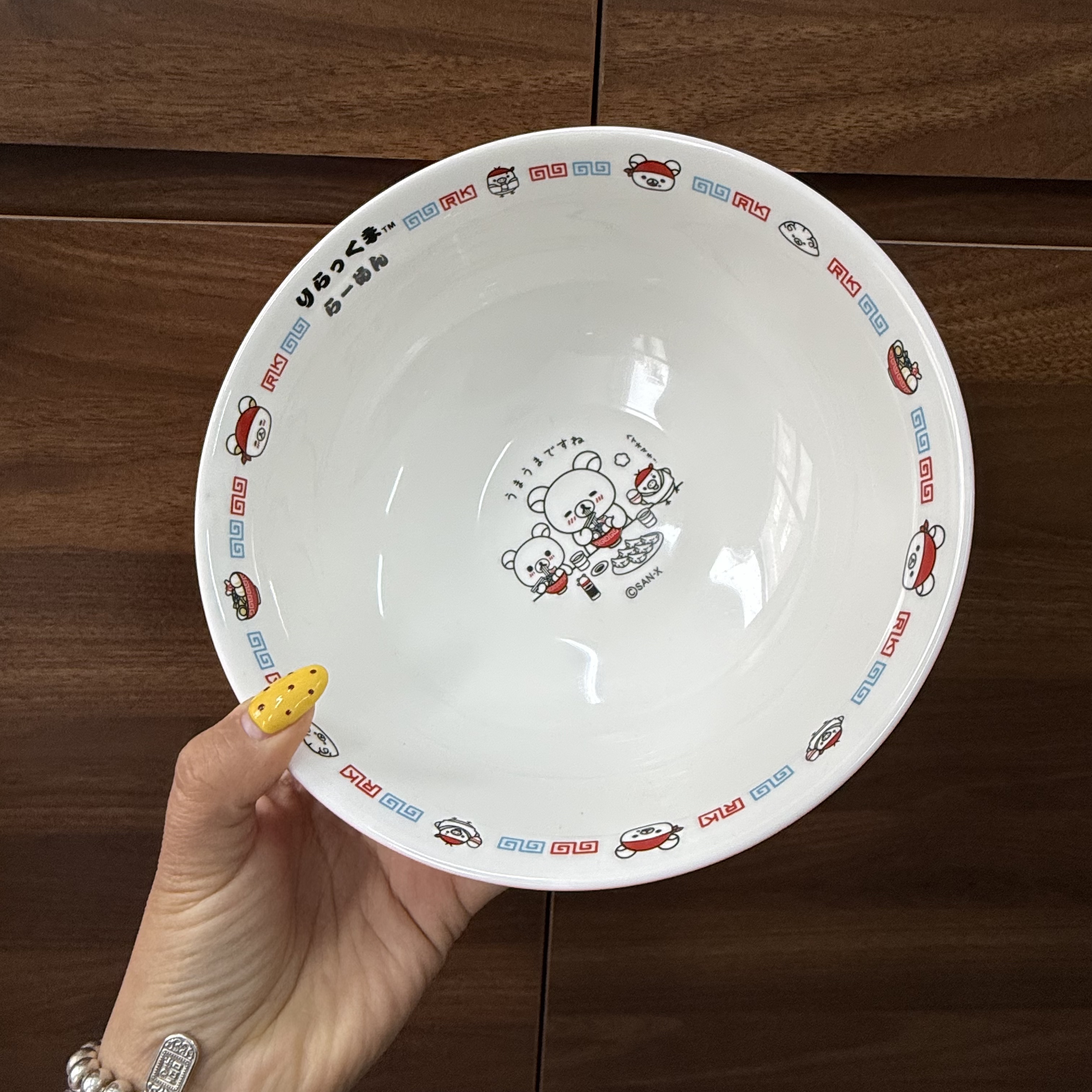 T-17少量尾单轻松熊骨瓷饭碗骨瓷拉面碗沙拉碗烩面碗麻辣烫