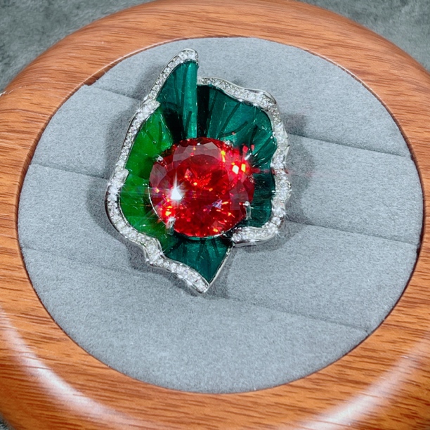 吊坠 【米莱轻奢】晶莹剔透 炫彩丽人 红吊坠138