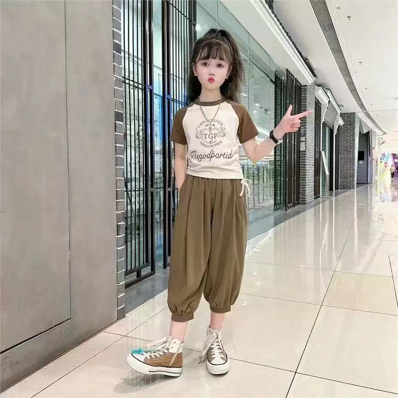 儿童2025夏季新款时尚百搭短袖B2643