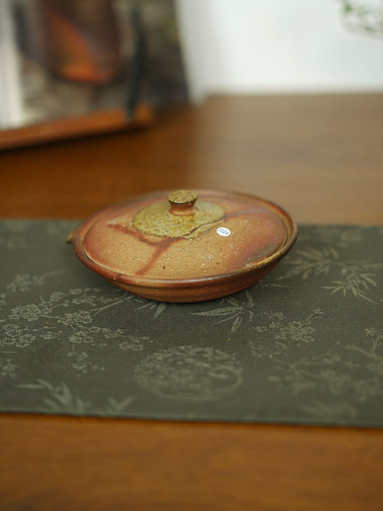 禾先集物 日本备前烧匠人多久守作品 绞出 茶道零配2324