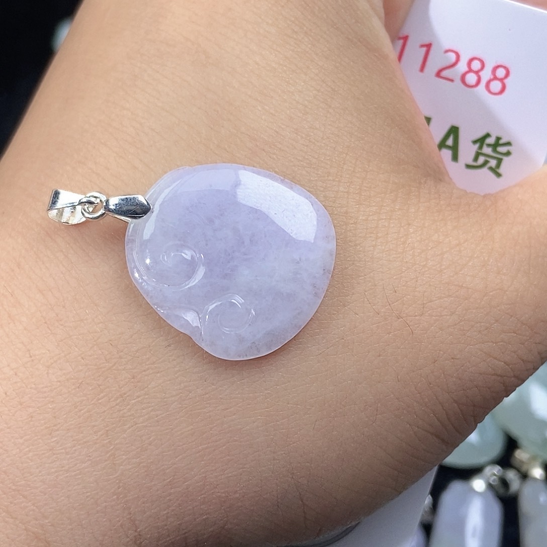 翡翠未镶嵌颈饰天然