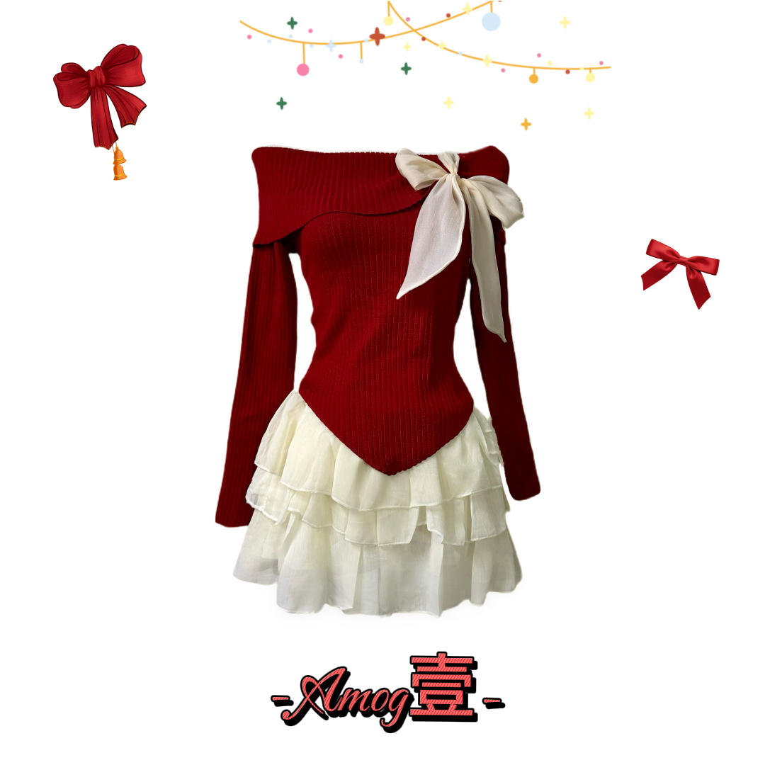 【非主图款】荷叶边上衣气质冬季毛针织衫高腰韩系立体花针织上衣