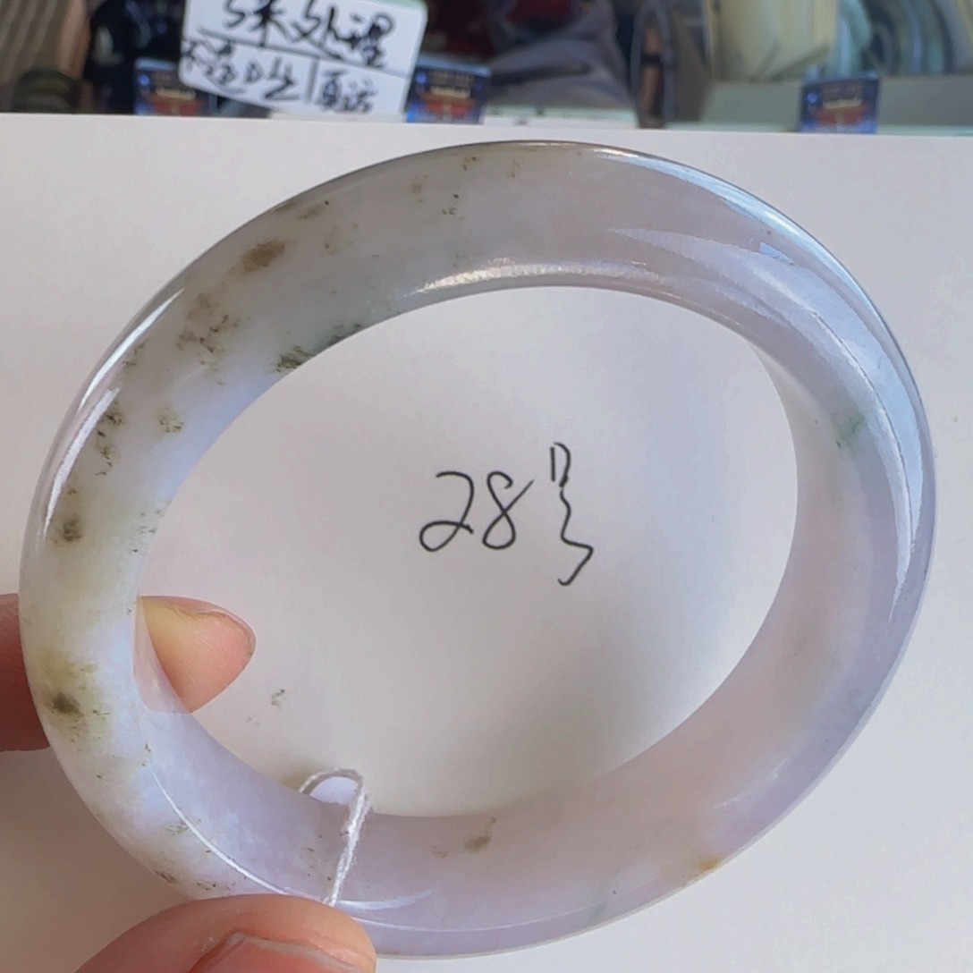 翡翠手镯未镶嵌老坑56.1圈