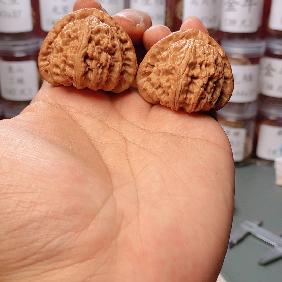 43尺寸三角白文玩核桃