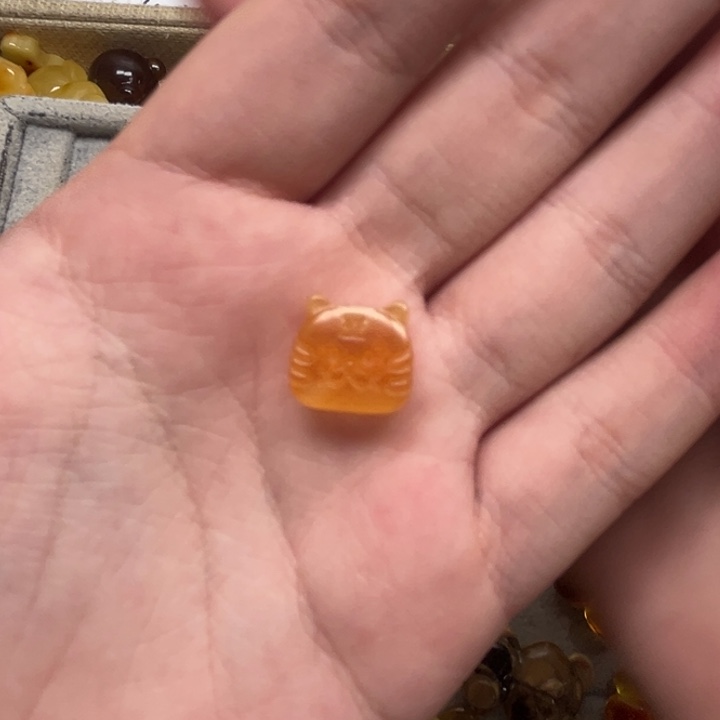 裸石琥珀未镶嵌青*?天然蜜蜡配件