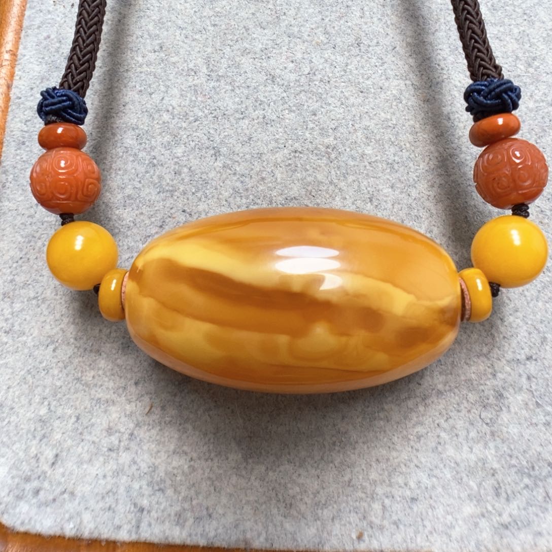 蜜蜡颈饰未镶嵌蜜蜡