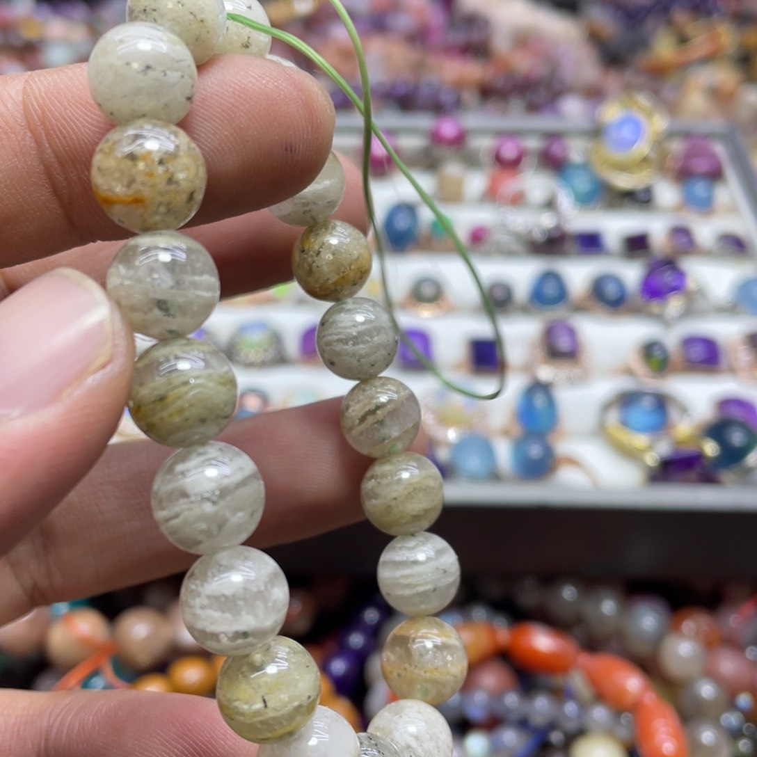 紫晶颈饰银S800镀金镶嵌