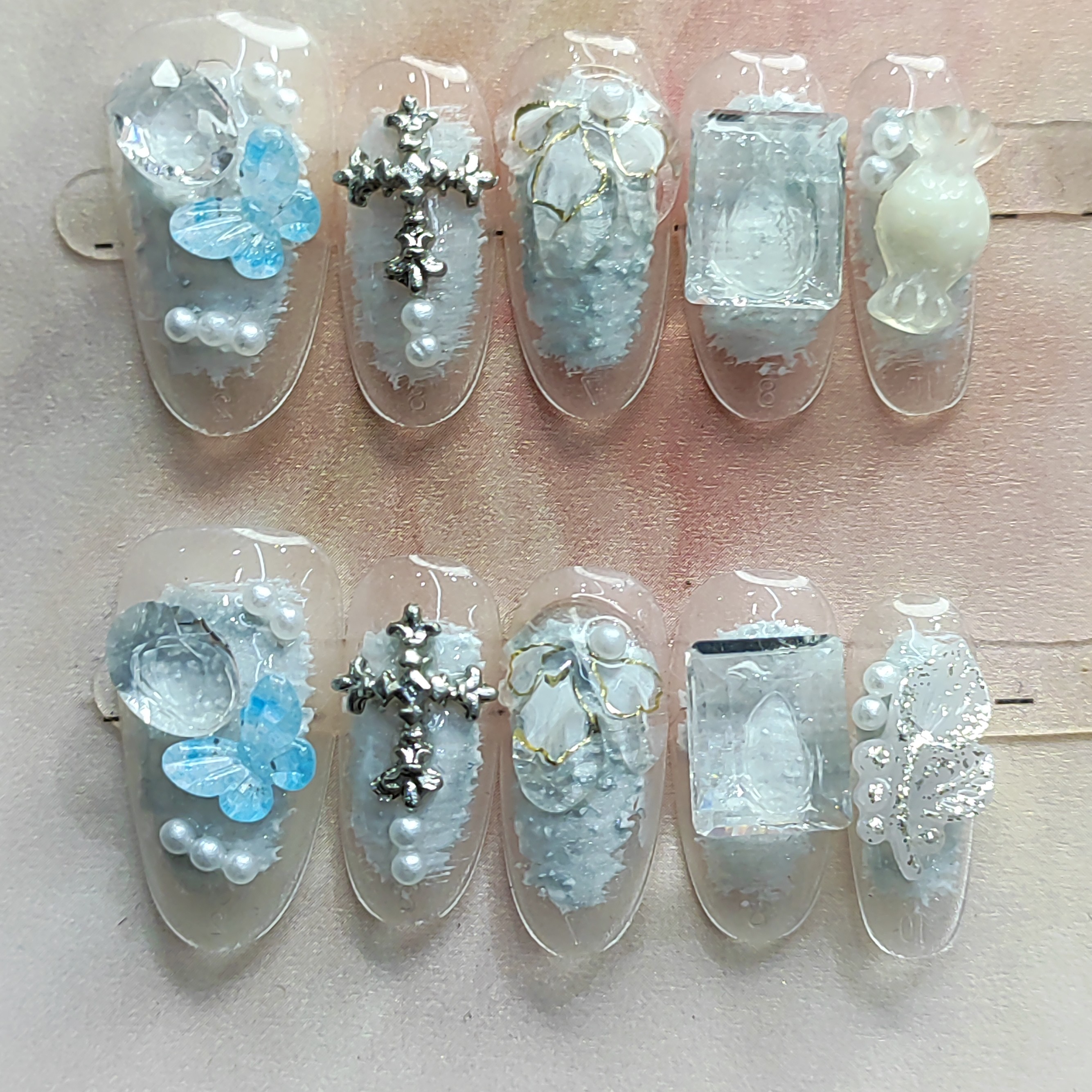 （871-900）纯手工定制轻奢穿戴甲【NO退NO换】默认微瑕