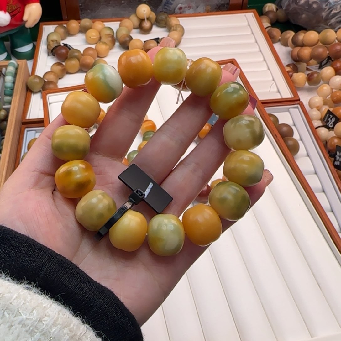 菩提根/象牙果手串我***果卡17.5夹心汉堡全品