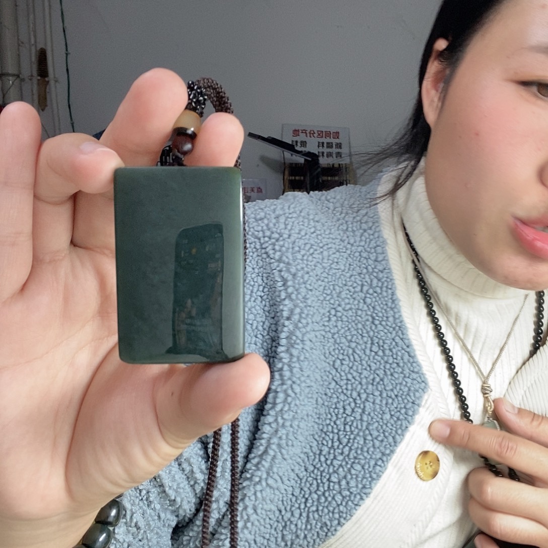 和田玉（青玉）未镶嵌颈饰