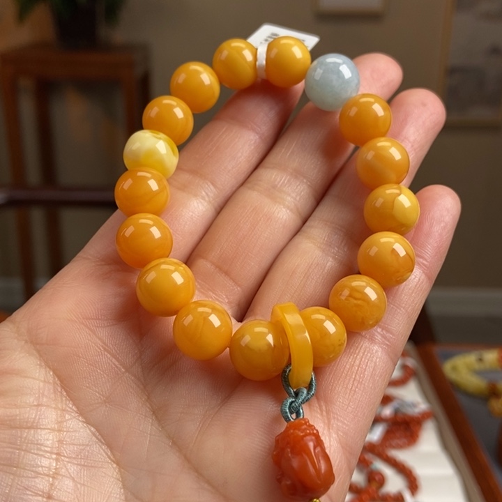 琥珀手链未镶嵌蜜蜡手串11