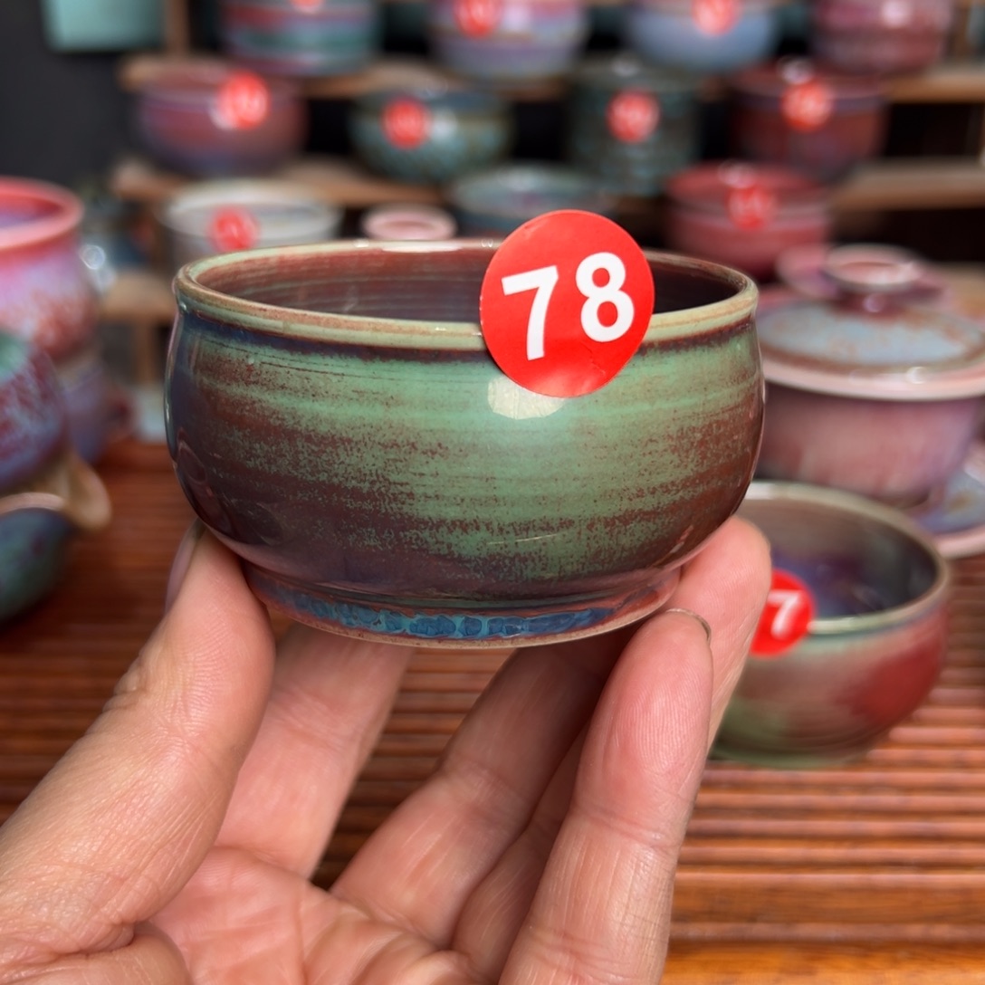 手工制作钧窑茶器