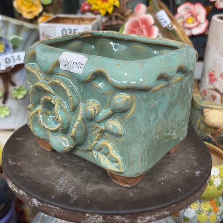 紫砂花盆粗陶材质多肉花盆