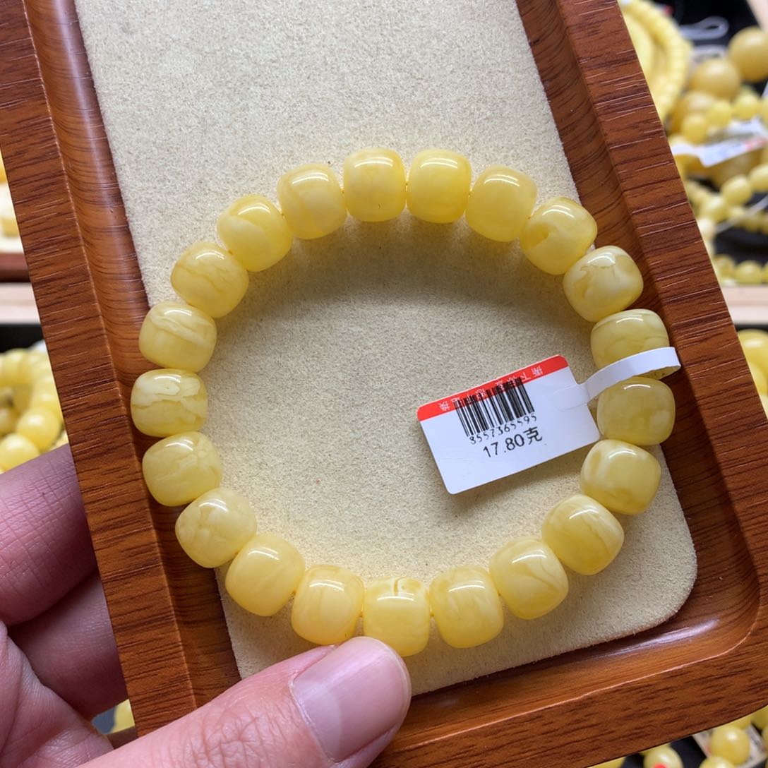 琥珀手链未镶嵌苗*蜜蜡