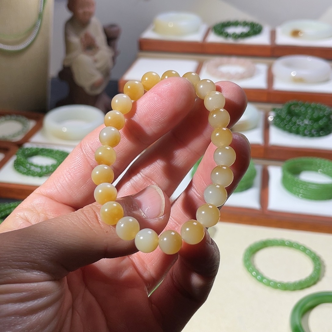 和田玉手链未镶嵌