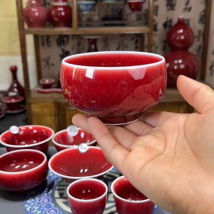 景德镇陶瓷浅行窑大禅定杯