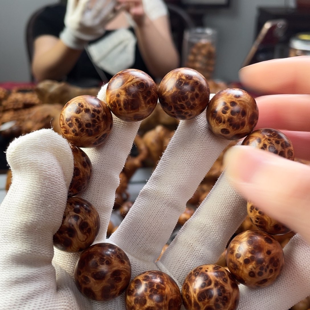 清***河柏木（崖柏）手串/手链太行崖柏 20满瘤