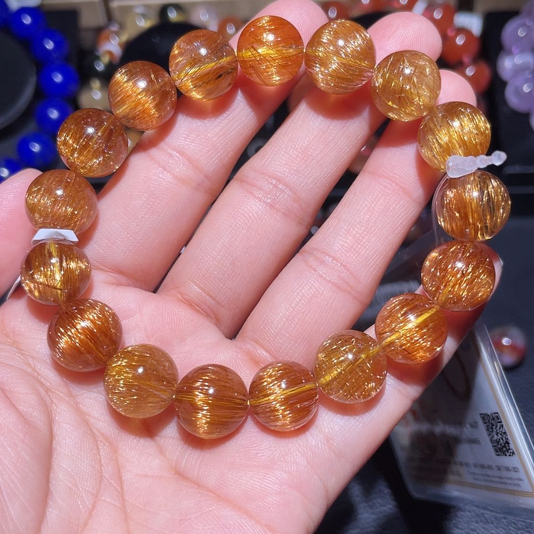 水晶手串未镶嵌8**0铜发手链