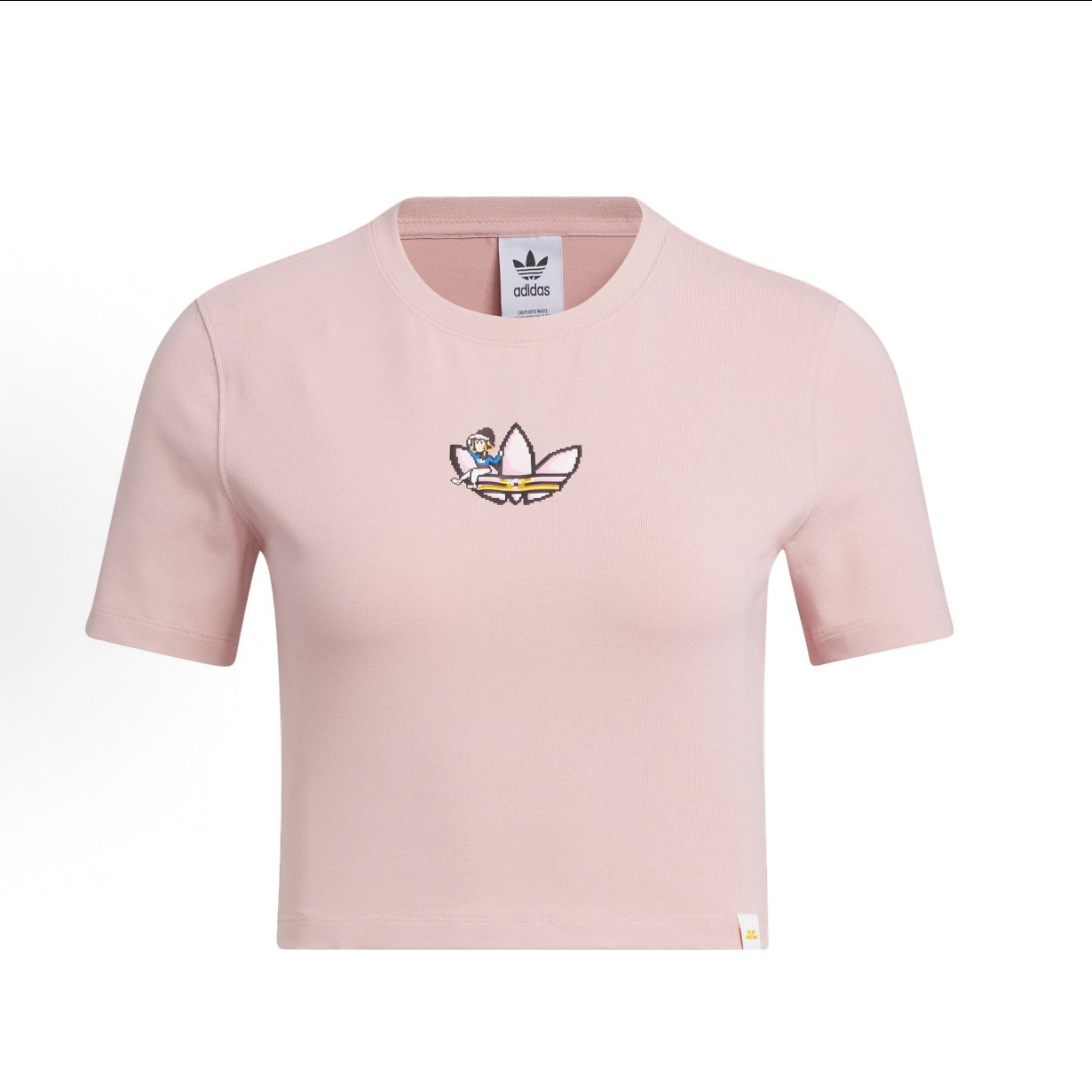 adidas originals三叶草 联名徽标运动短袖T恤 女款 IP1776