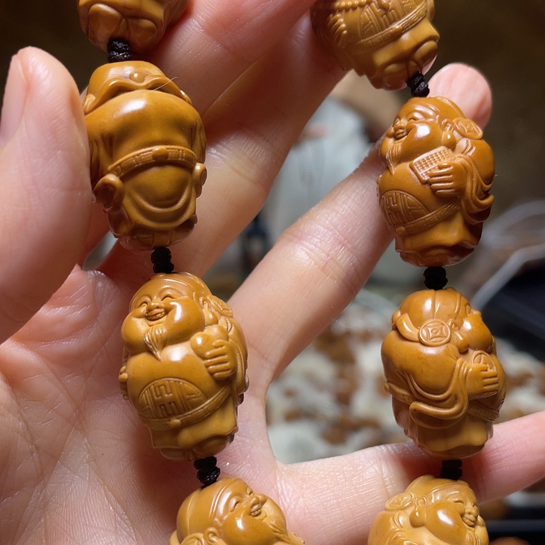 橄榄核手串/手链橄榄核 黄胖财神