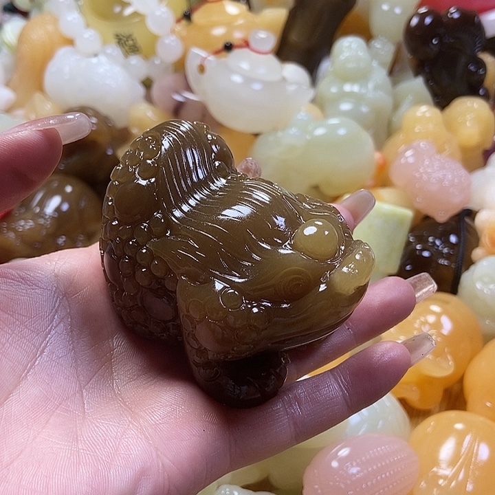 手把件吊坠金蟾把件