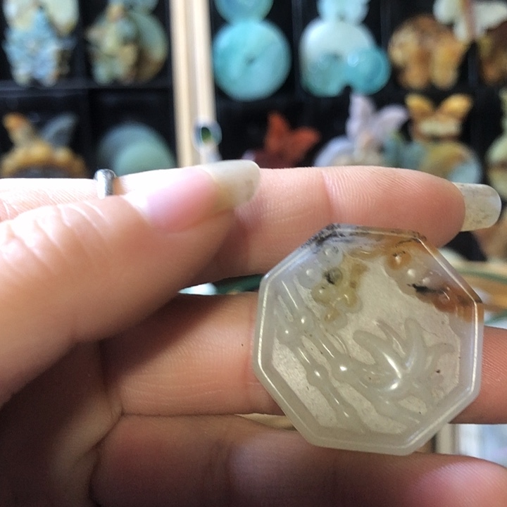 岫玉未镶嵌岫玉挂件