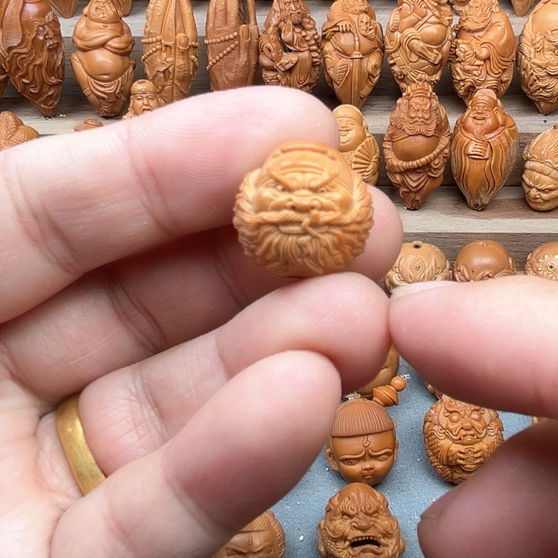 猴头核桃吊坠18钟馗