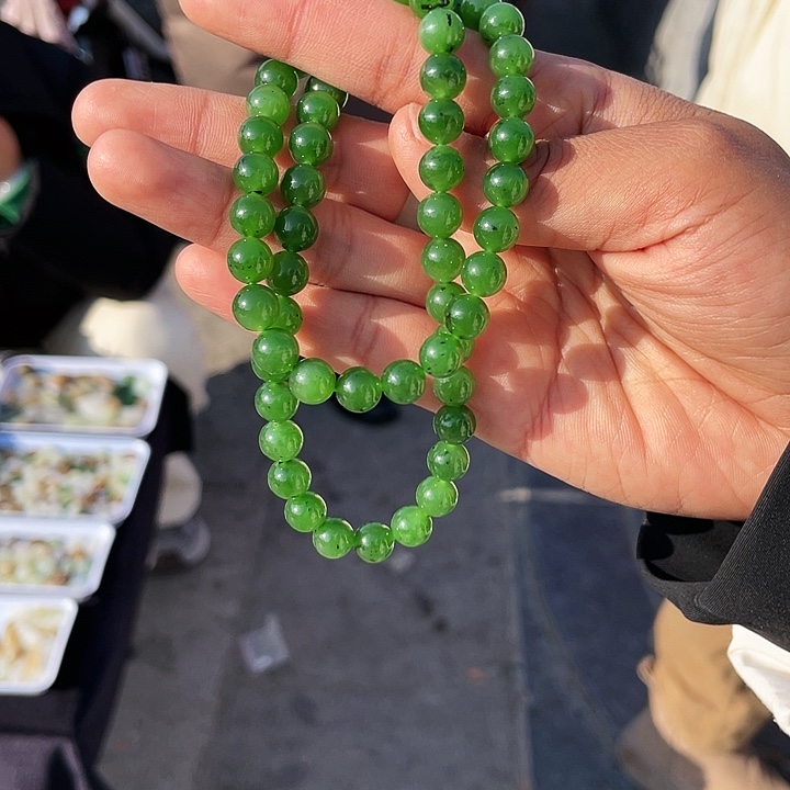 和田玉颈饰未镶嵌碧玉卡约8妈妈链多样性拍一发一HNH